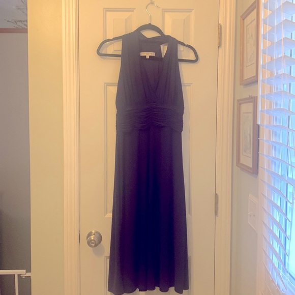 Evan-Picone Sleeveless, Ruched Waist, Cocktail Dress - Picture 2 of 7